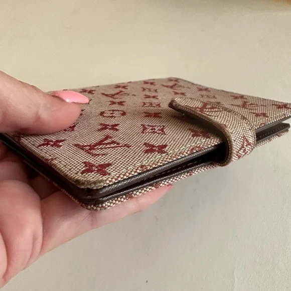 AUTH Louis Vuitton LV Diary Agenda PM Red Pink Monogram Mini Lin With Inserts! - Picture 6 of 8